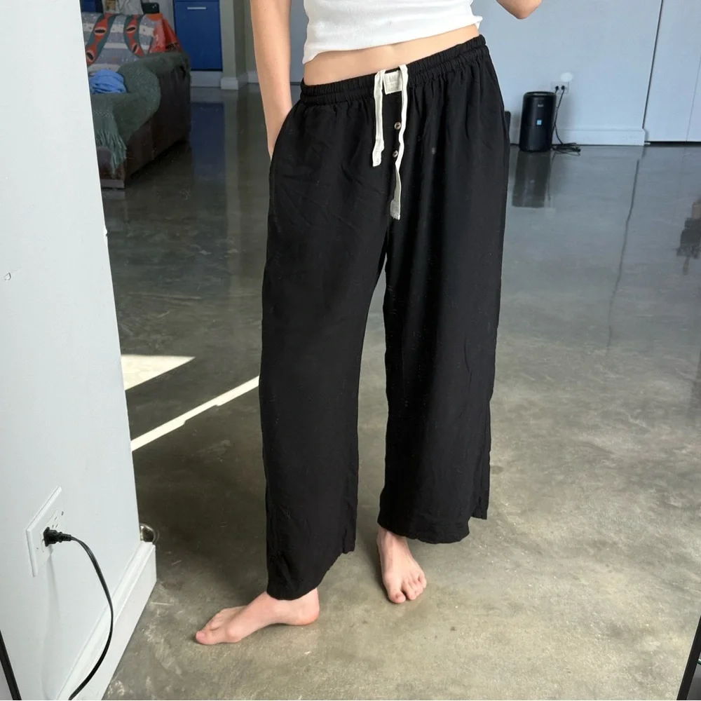 Country Textile Black Culottes
